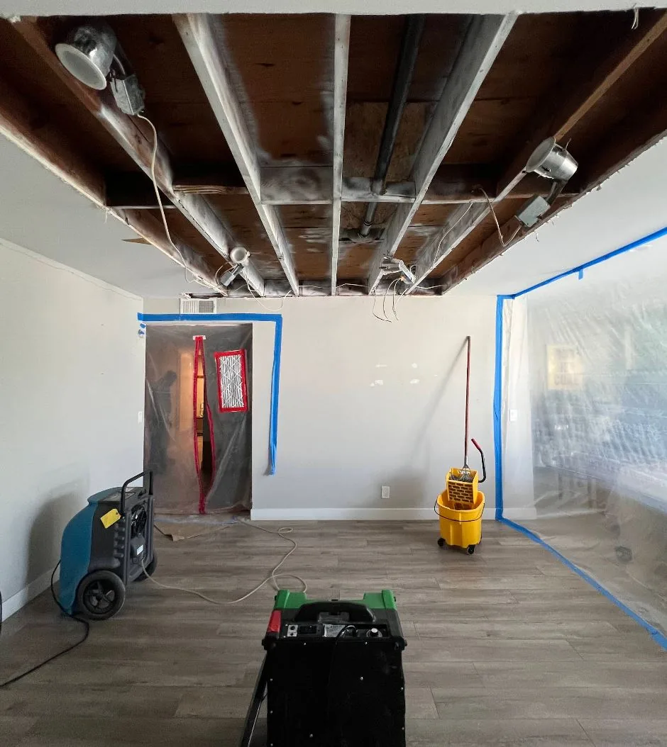 Residential water damage structural drying in Doral Florida