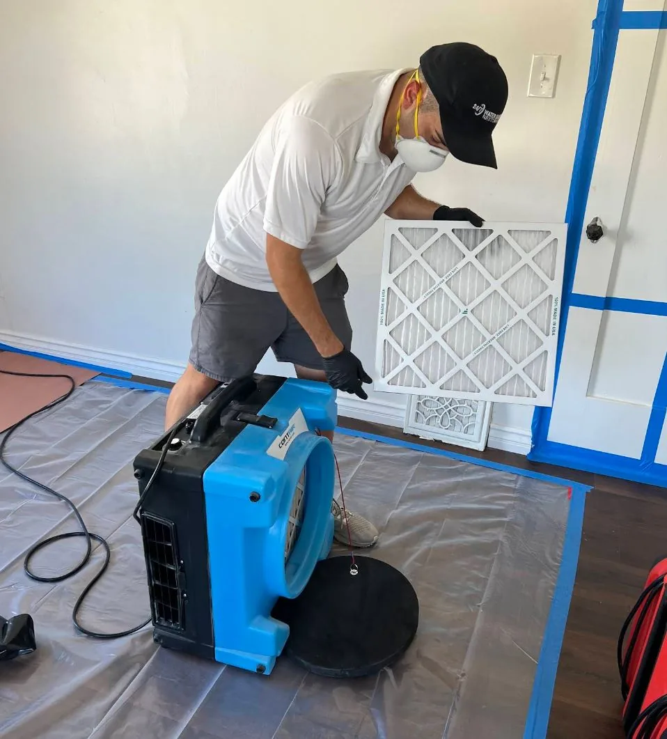 Water damage moisture inspection in Doral Florida